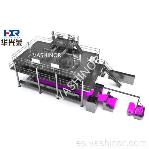 Máquina de fabricación de telas no tejida automática SS